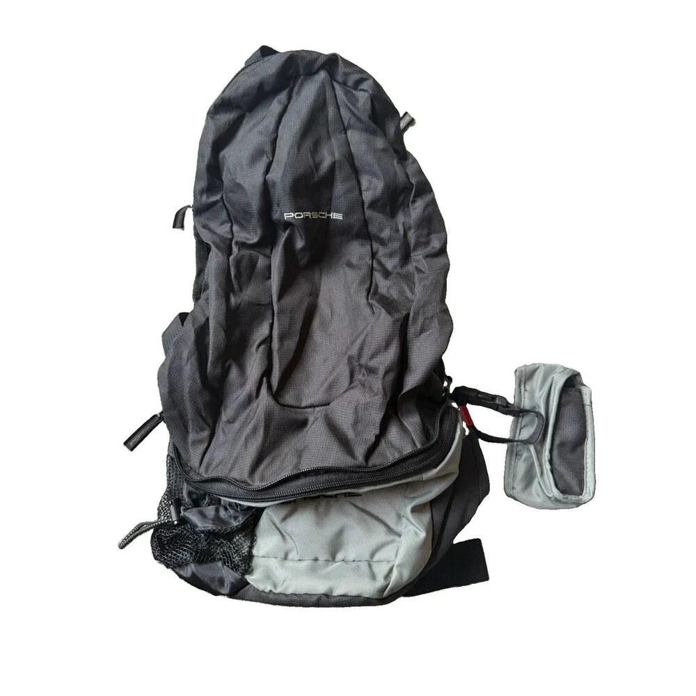 Porsche Convertible Backpack Fanny Pack Waist Bag Black Grey Convertible Travel